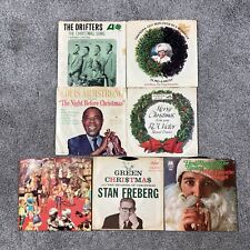 Christmas 45 RPM Records Lot Pictures Sleeves w/ The Drifters The Christmas Song picture