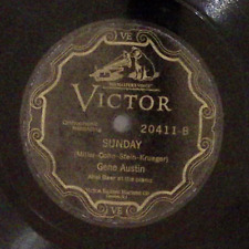 GENE AUSTIN THINKING OF YOU/SUNDAY VICTOR RECORDS 78RPM 161-55 picture