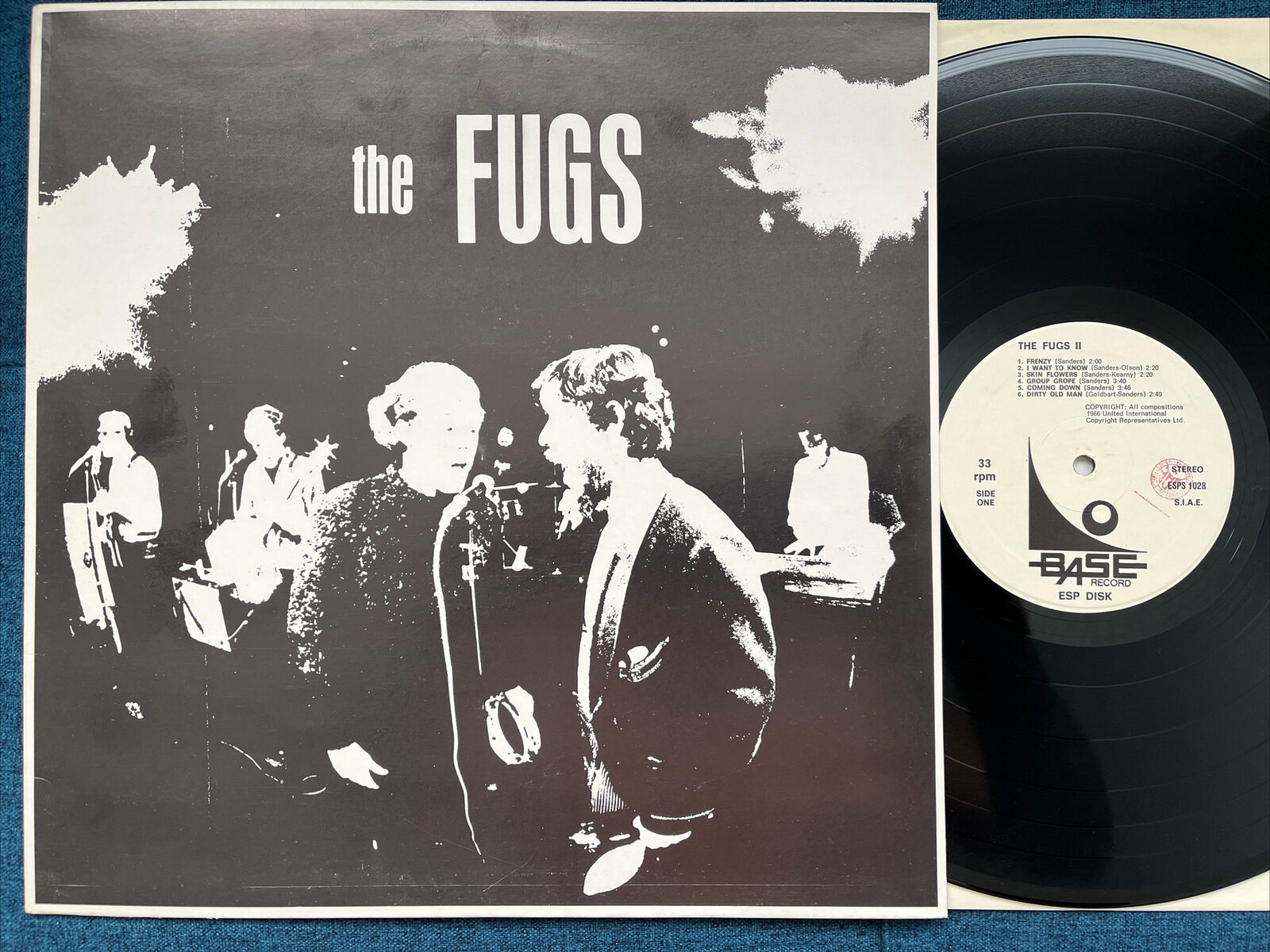 The Fugs II LP Base ESP 1028 Reissue Italy Press Vinyl Excellent