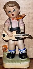 Vtg Little Boy Playing The Electric Guitar picture
