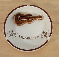 VINTAGE NASHVILLE TENNESSEE ASHTRAY Music City, Grand Ole Opry Guitar  picture