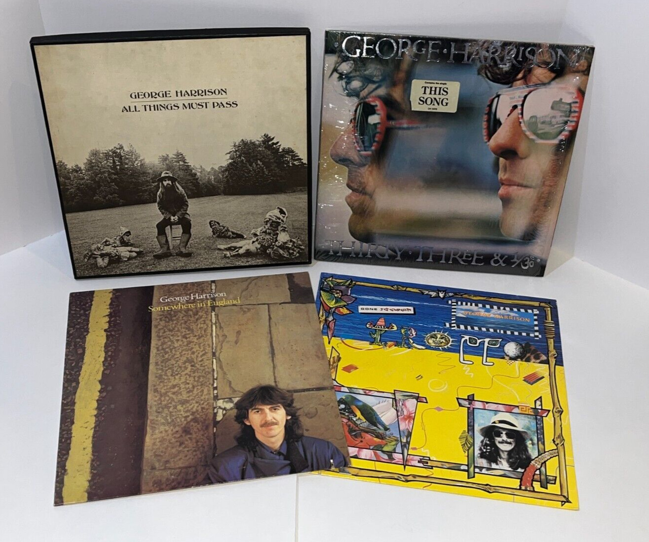 George Harrison Vinyl LP Lot All Things Must Pass 33 1/3 Somewhere In England