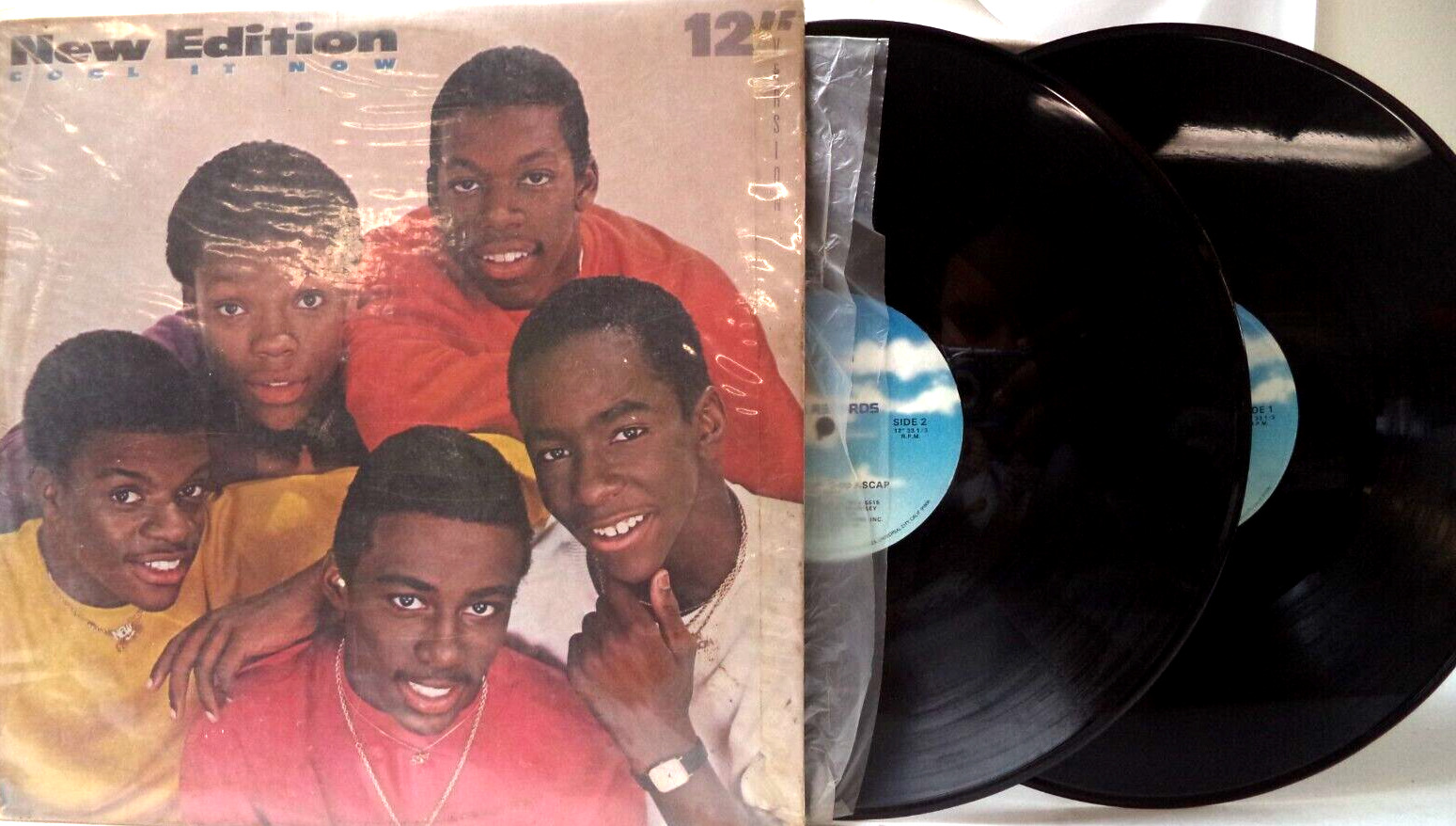 VINTAGE 1984 MCA REC INC NEW EDITION COOL IT NOW (VG) DBL LP ALBUM VINYL N