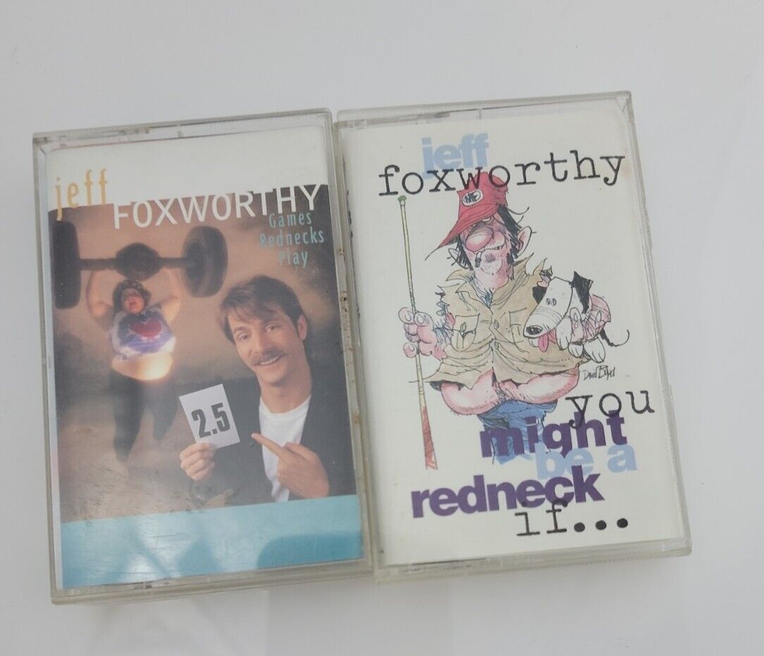 2 VTG Comedy Cassette Tapes Lot: Jeff Foxworthy