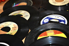 VINTAGE 45 RPM, RECORDS-MIXED LOT of 23 Mostly 60's and 70's Crafting or Play picture