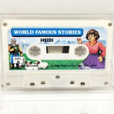 Vintage 1988 World Famous Stories PINOCCHIO & HEIDI Cassette Great Condition  picture