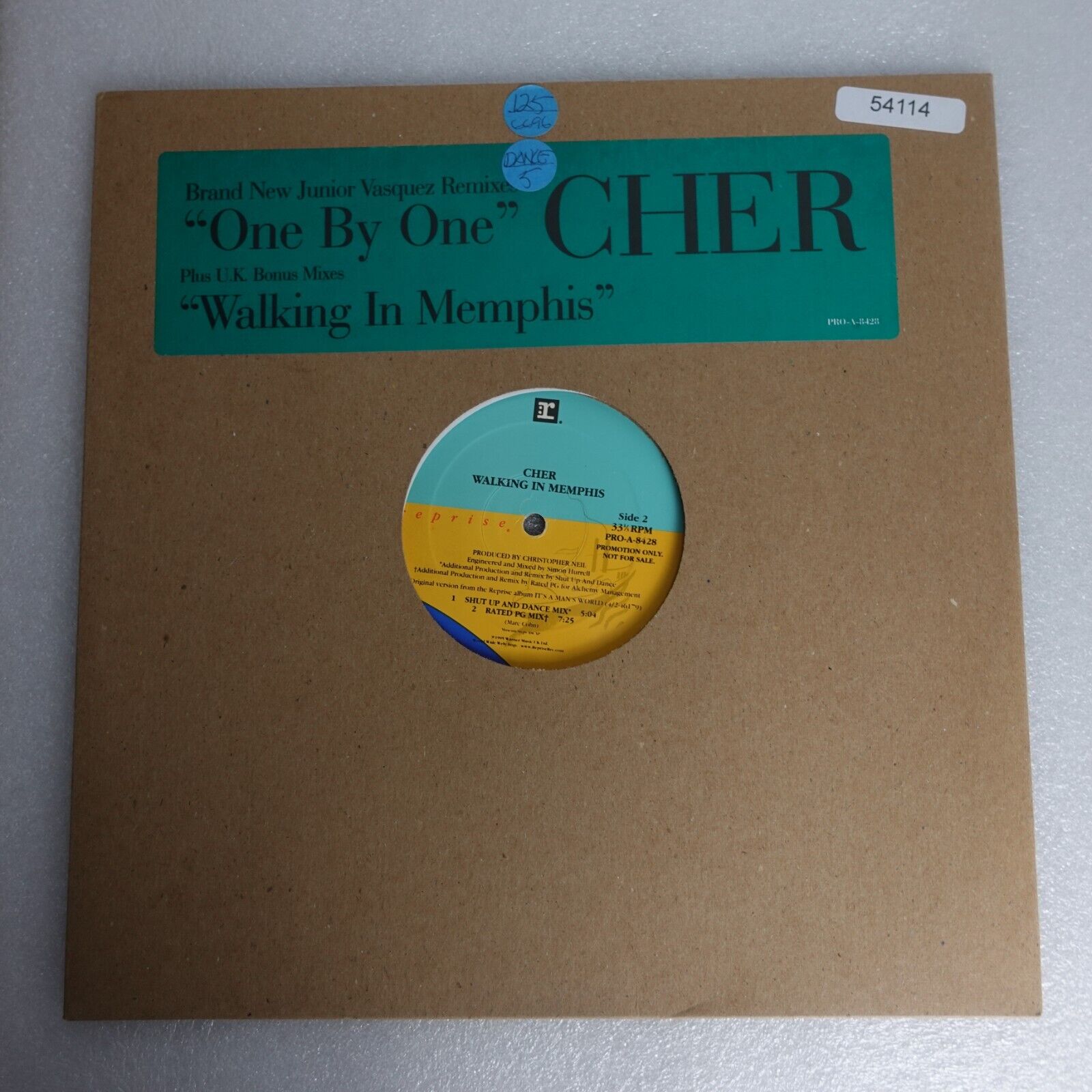 Cher One By One PROMO SINGLE Vinyl Record Album