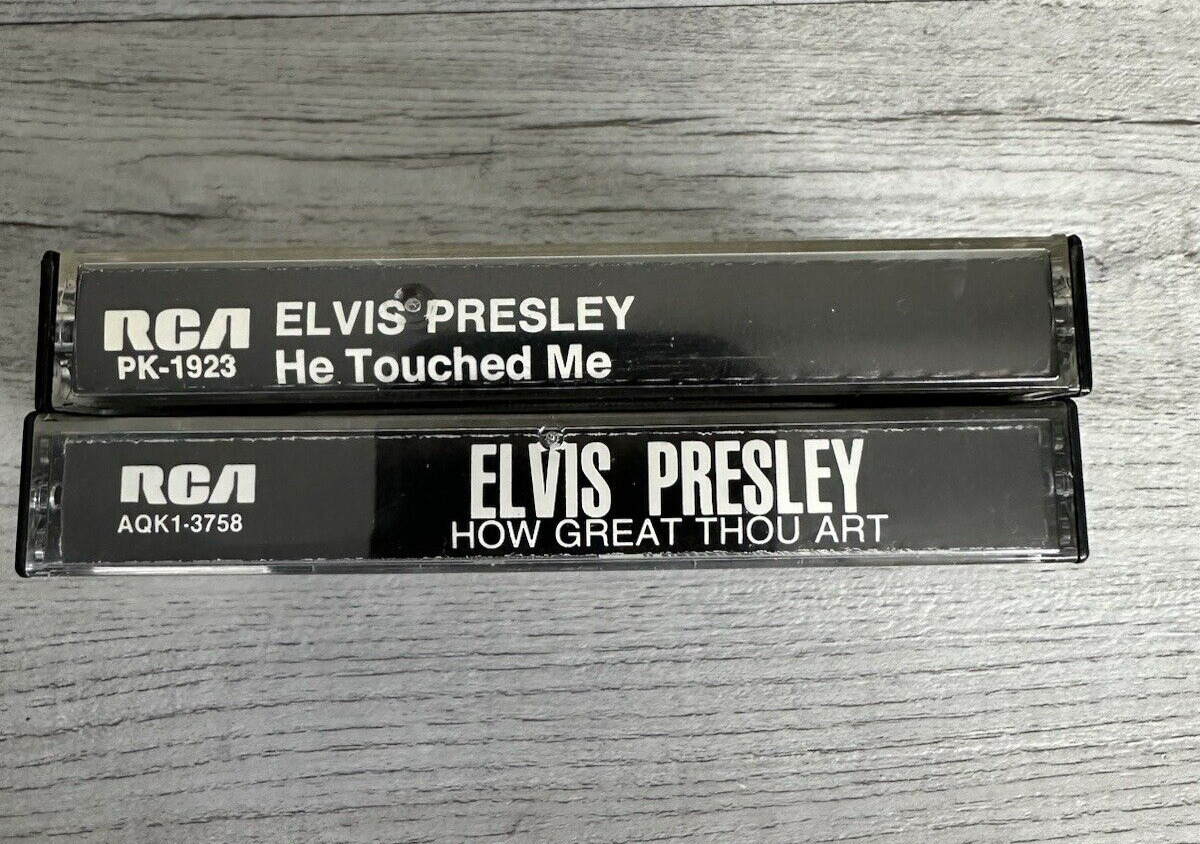 Vintage Lot of 2 Various Elvis Presley Cassette Tapes