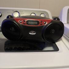 am/fm cd boom box | gpx boombox player radio with portable playback red line new picture