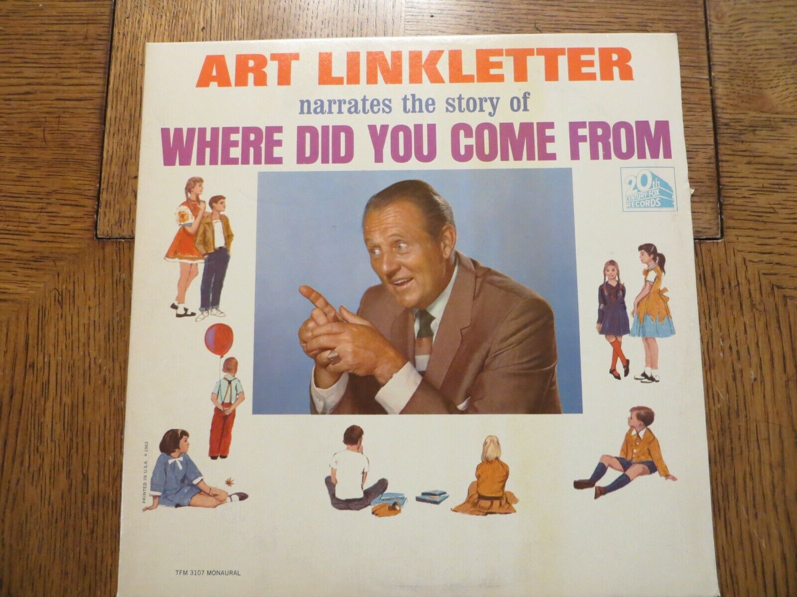 Art Linkletter – Narrates The Story Of Where Did You Come From? - 1963 - LP VG+