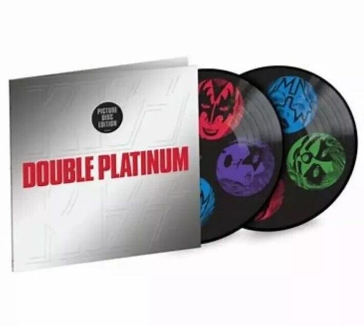 KISS Double Platinum Embossed Gatefold Exclusive RARE Picture Disc 2x Vinyl LP
