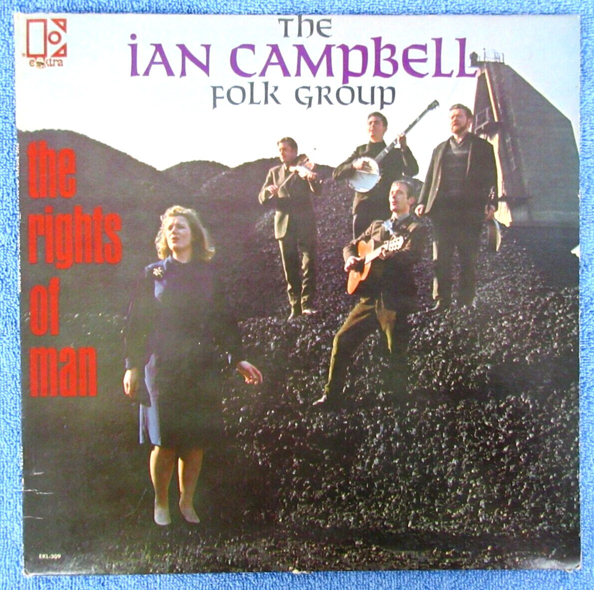 Vintage 1966 LP Album THE RIGHTS OF MAN The Ian Campbell Folk Group Irish Music