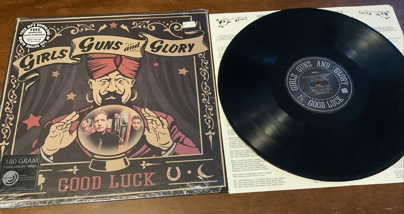 GIRLS GUNS & GLORY LP Good Luck 180 Gram Vinyl 2014 Ward Hayden Americana