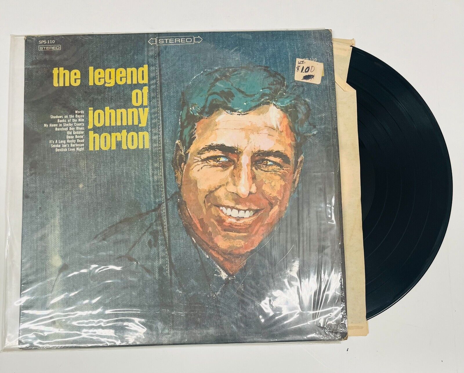 The Legend of Johnny Horton LP 1960s EX vinyl VG cover - Sears SPS 110 VG+