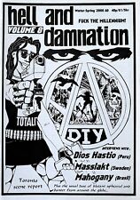 HELL AND DAMNATION VOLUME 8 ANARCHO PUNK FANZINE DIY MASSKLAKT HARDCORE picture