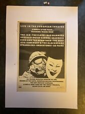 RARE VINTAGE CND CONCERT FOR PEACE Concert Poster , THE CLASH ,THE JAM ETC picture