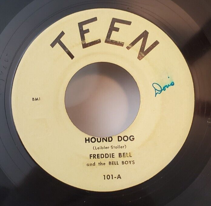 Freddie Bell and the Bell Boys HOUND DOG / MOVE ME BABY (R&R 45) #101 PLAYS VG