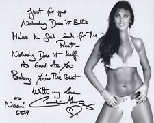 007 James Bond movie theme song lyrics written & signed by Caroline Munro picture