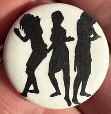 Vintage THE SLITS Pin PINBACK Button PUNK Rock N Roll BADGE Sillouette GIRL BAND picture
