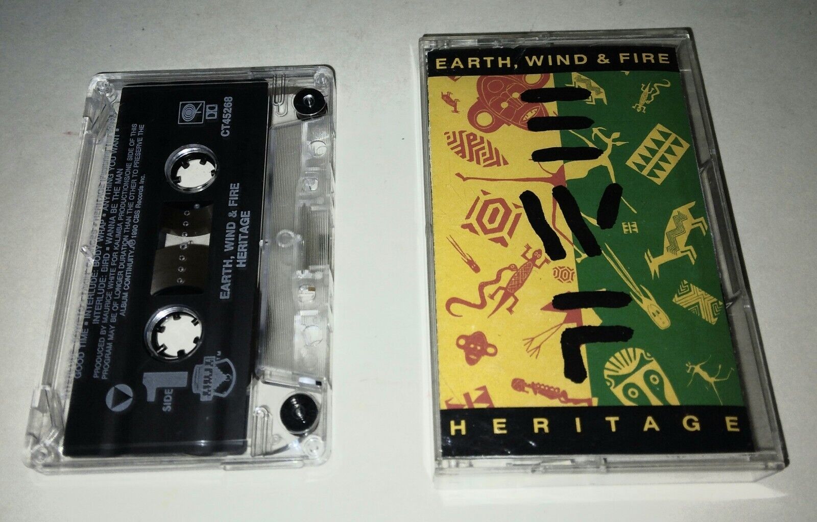 Vintage 1990 Earth, Wind & Fire Heritage Cassette Tape
