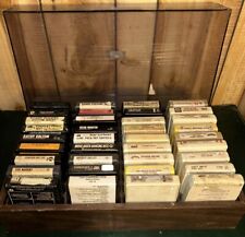 Vtg 8 Track Case With 32 Track Cartridges Included Beatles, Nugent, R. Charles, picture