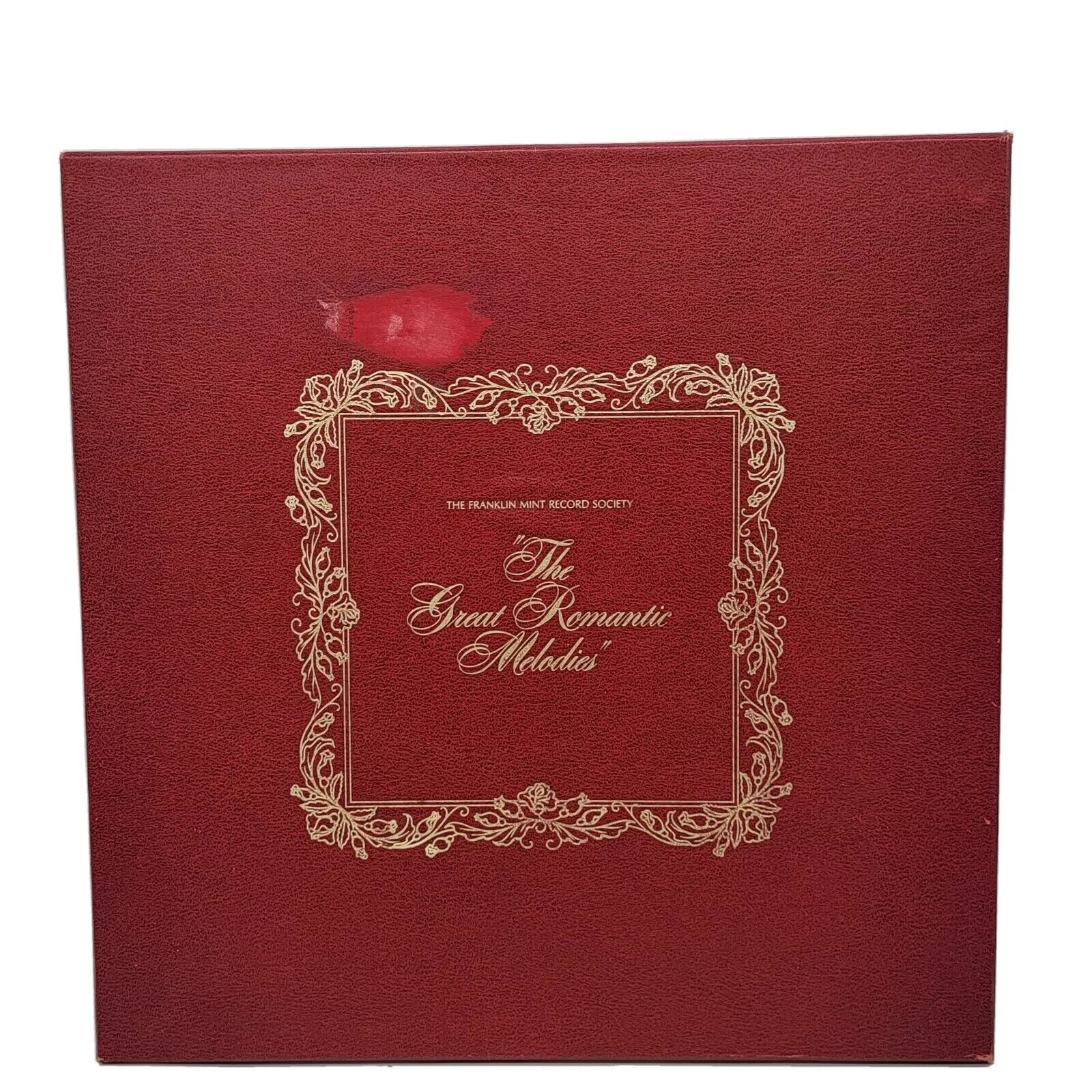 Vtg Franklin Mint Record Society The Great Romantic Melodies Red Records READ 