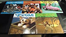 Vintage Gremlins Vinyl Records Story Book Set of 5 READ Retro 45's 33 RPM 7
