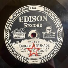 EDISON DIAMOND DISC 51243 Harry Barth’s Mississippians “Drigo’s Serenade/Indiana picture