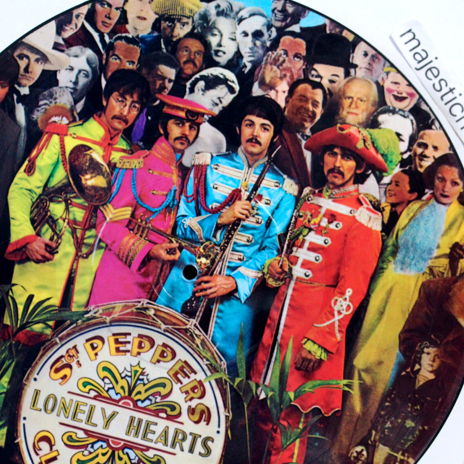 VINTAGE VINYL FIRST PICTURE DISC PRESSING THE BEATLES SGT PEPPERS LP RARE