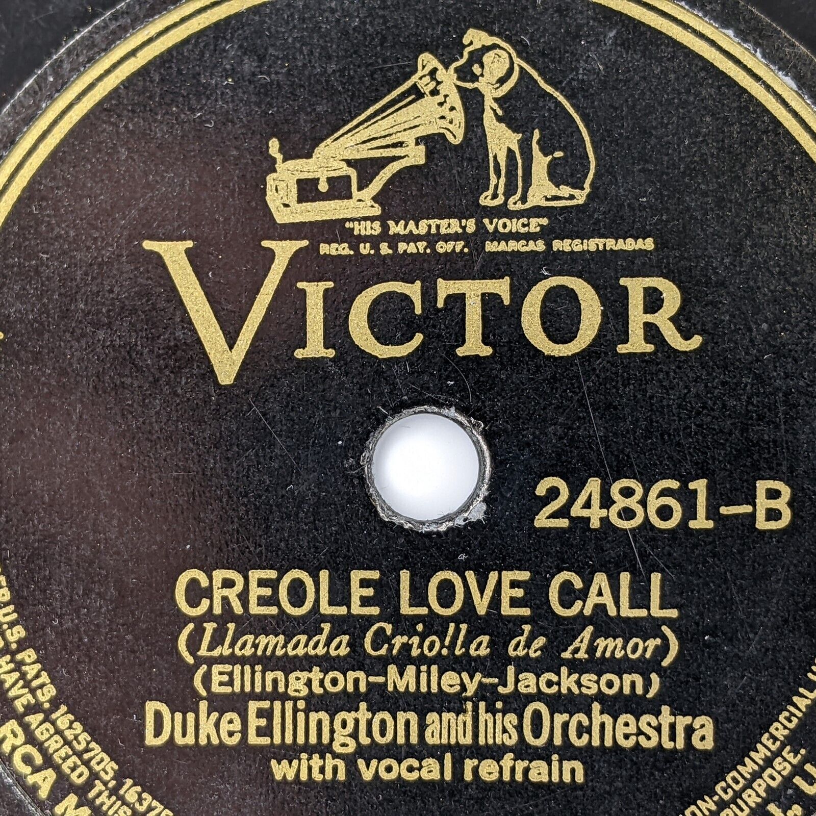 1943 Duke Ellington Jazz 78 RPM Black And Tan Fantasie / Creole Love Call J3
