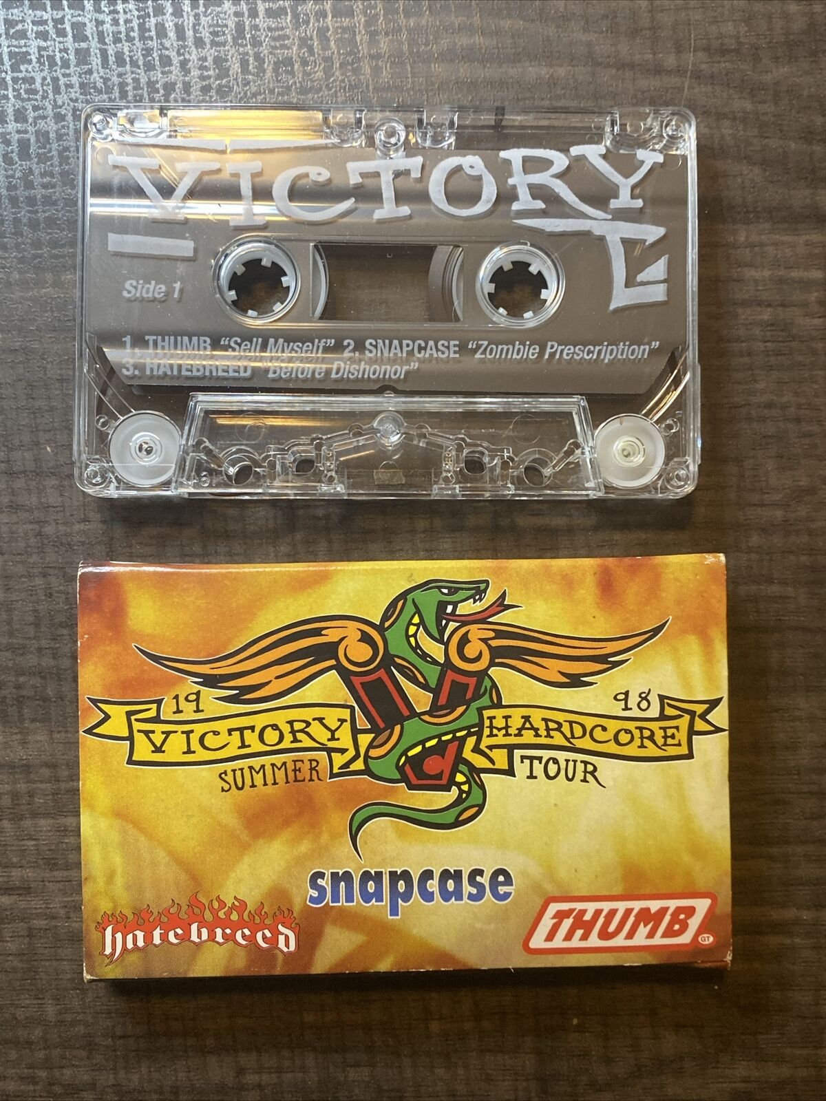 Vintage Victory Record 1998 Victory Hardcore Summer Tour Cassette Tape 