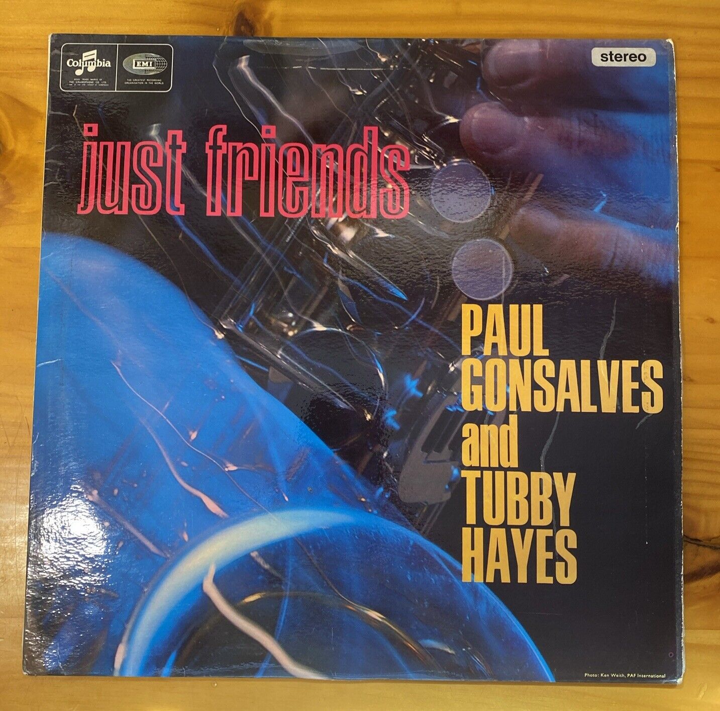 Paul Gonsalves and Tubby Hayes 1965 UK Columbia SCX 6003 Stereo Vinyl Record VG+