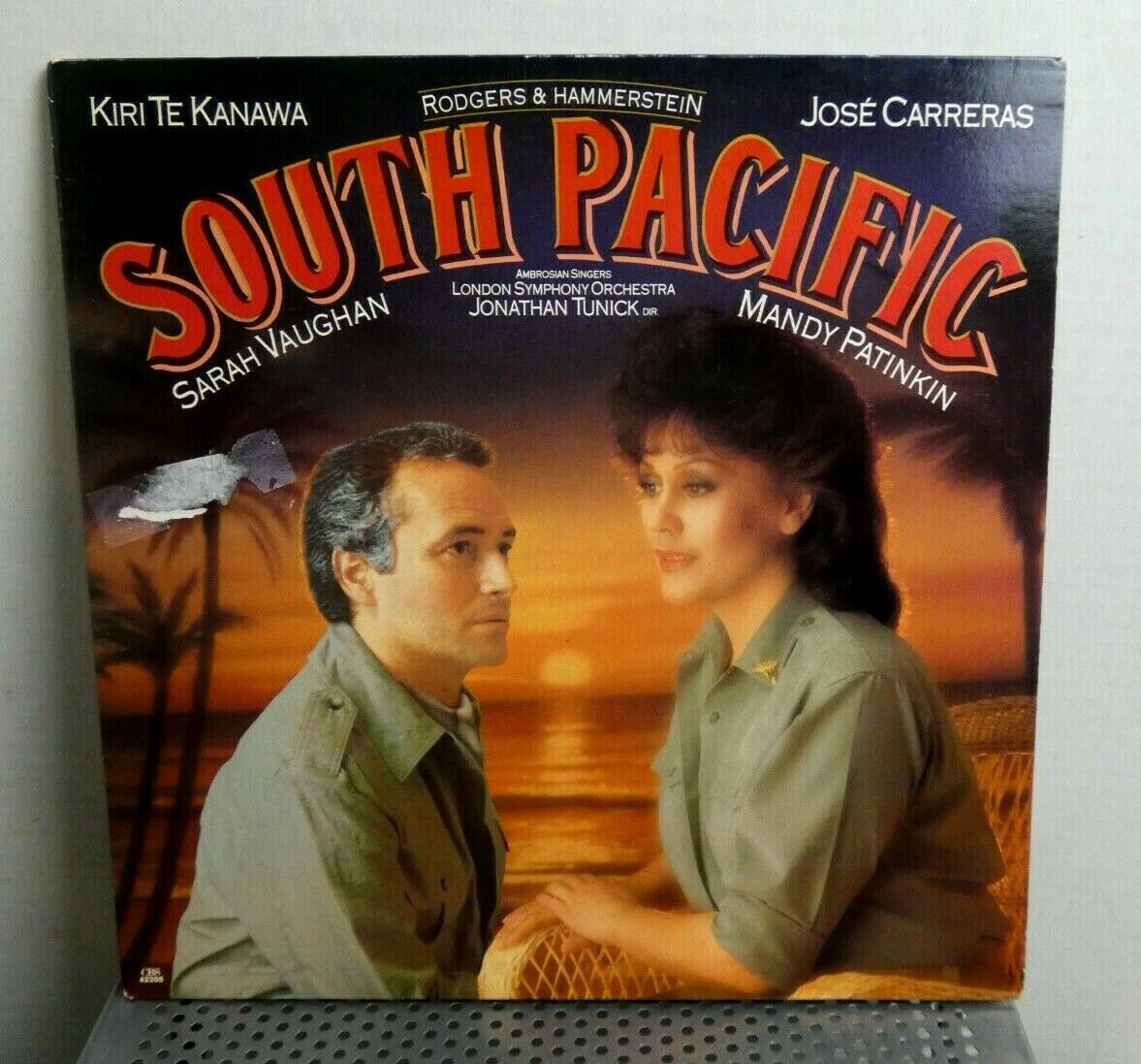 Vintage SOUTH PACIFIC (Mandy Patinkin/Sarah Vaughn) 1986 Excellent  Promo LP