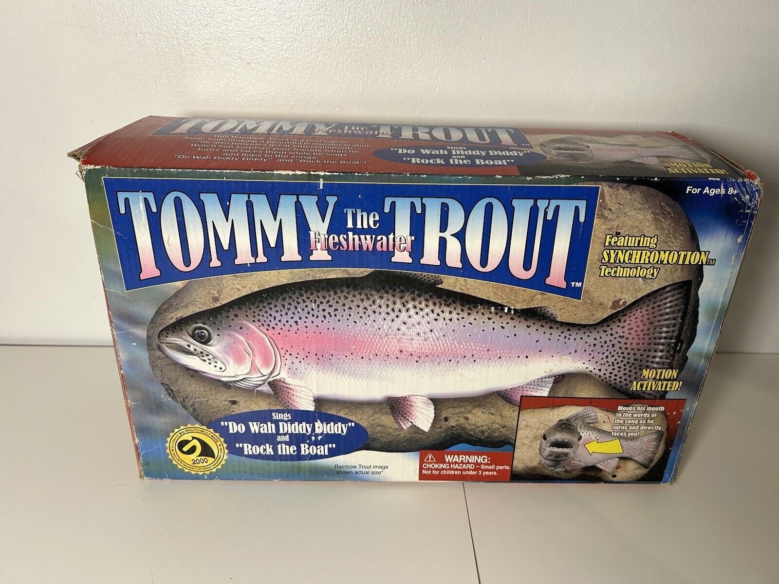 Vintage Gemmy Travis The Singing Trout Do Wah Diddy Diddy & Rock The Boat (A8)