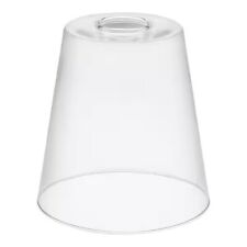 LAST ONE Small Clear Glass Tapered Drum Pendant Lamp Shade with 1-3/4 in. Fitter picture