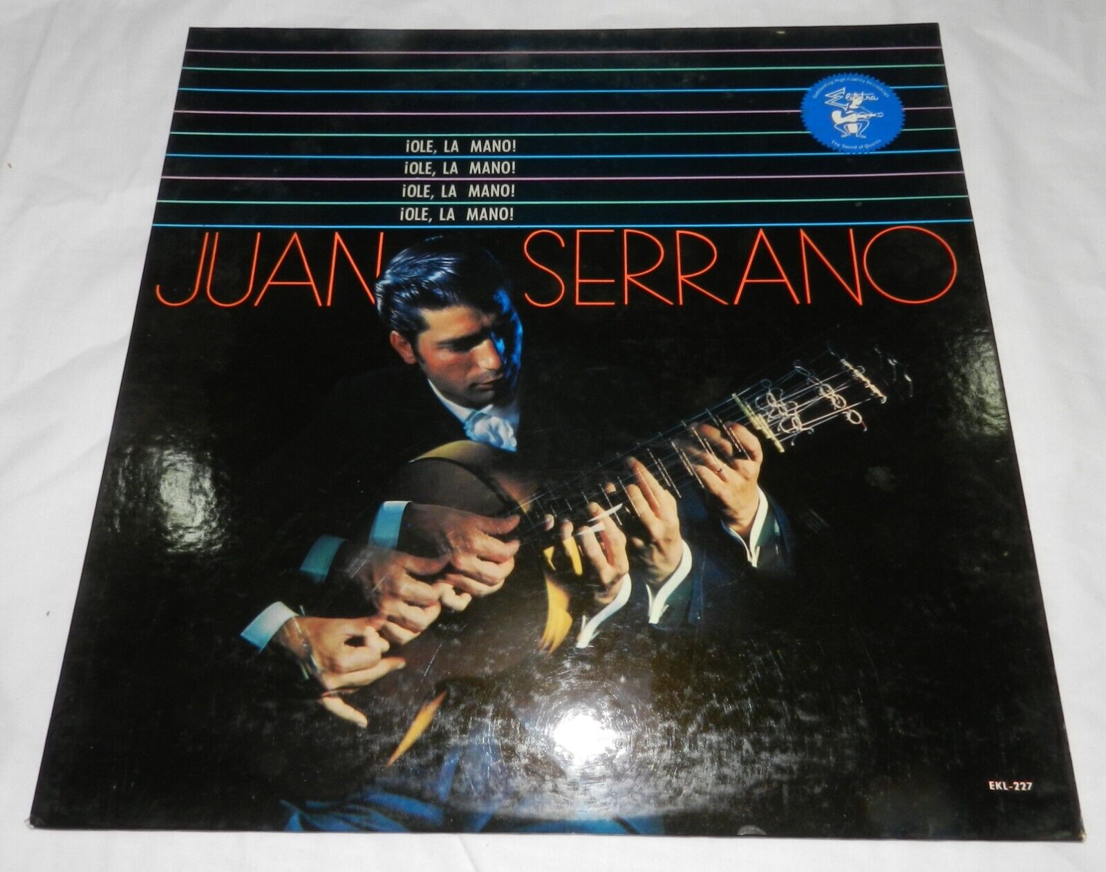 Vintage Vinyl Record Album - Promotional Copy - Juan Serrano - Ole, La Mano