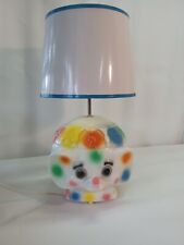 Polka Dot Elephant Lamp 1974 18” Tall With Shade. Has Glue Stains On Top picture