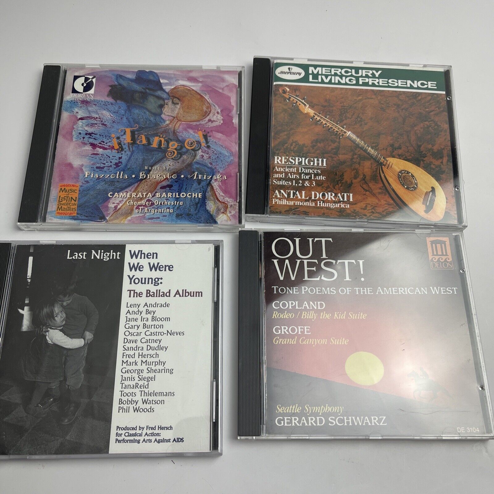 DIY Box Set Orchestra Lot Of 4 Tango Respighi Antal Dorati West Classical CD’s