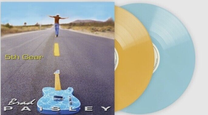 Brad Paisley - 5th Gear 2LP Yellow & Blue Exclusive Vinyl Brand New SEALED