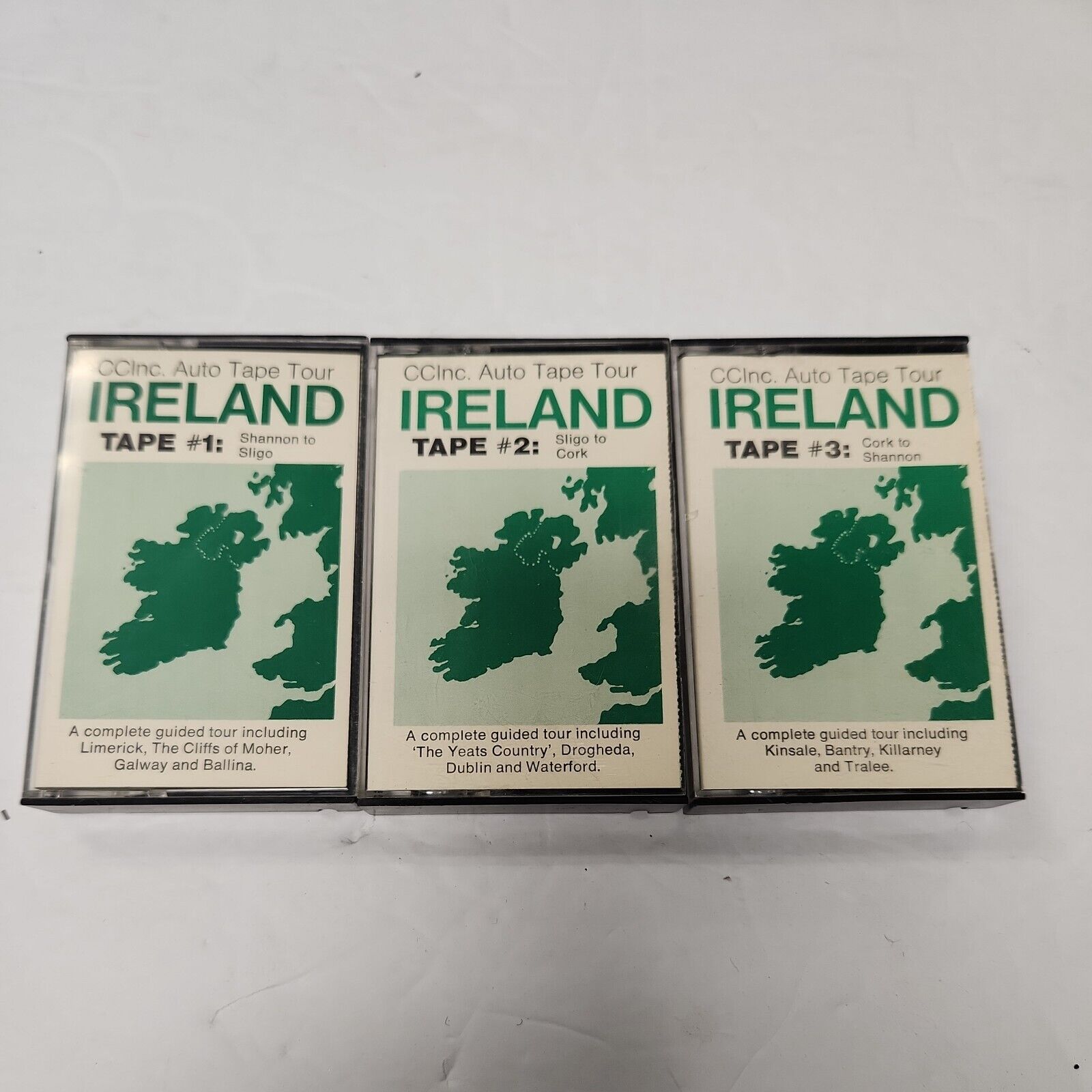  Audio Tape Tour Vintage Ireland Cassette- 3 Tapes total CCI