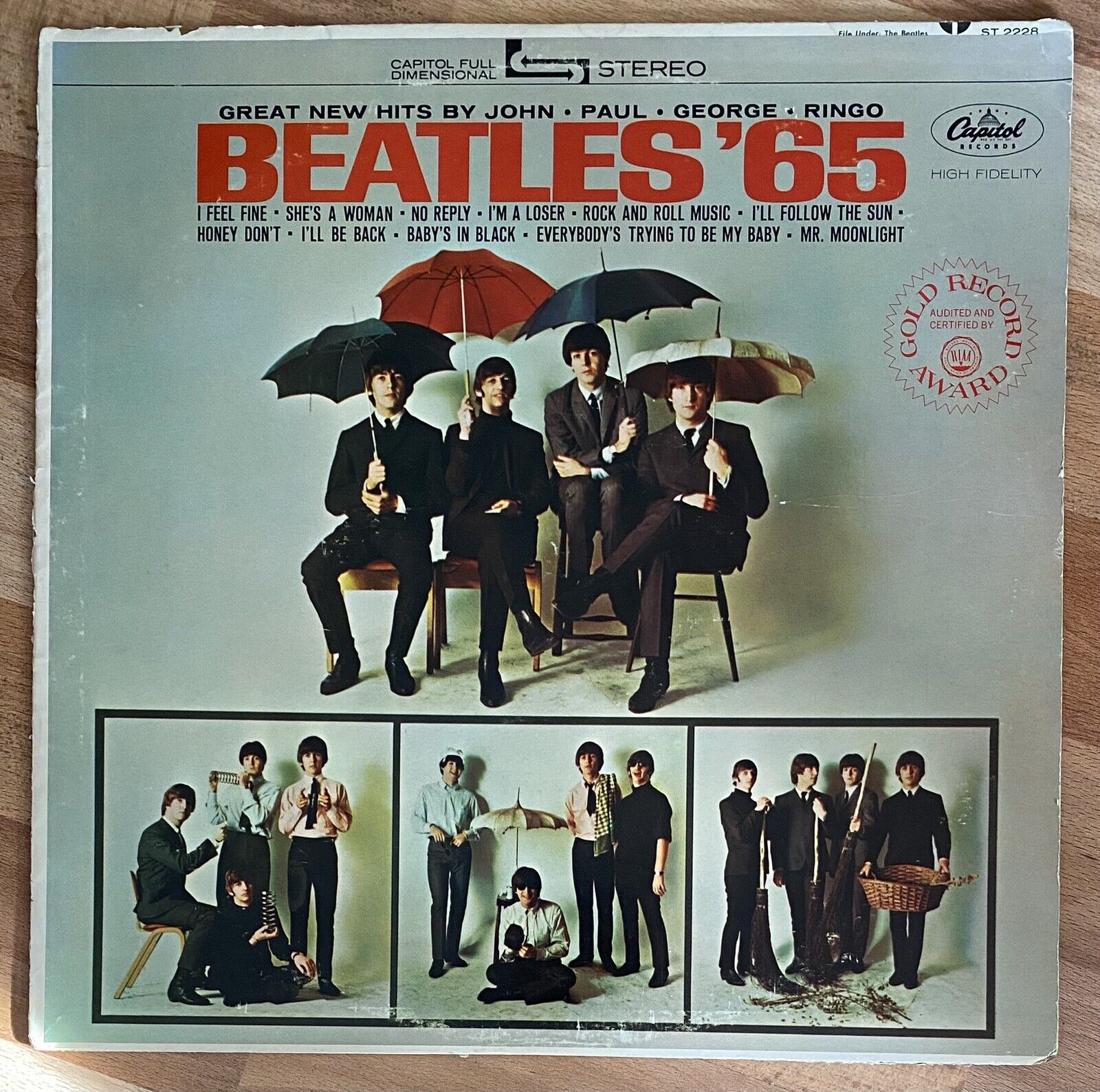 The Beatles ‘65 Apple ST-2228 All Rights Reserved Print (1975) Reissue