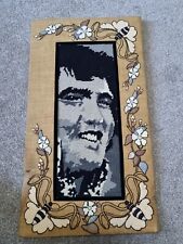 Vintage Elvis Presley Tapestry Needlepoint  65x35 Cm Rare (Needs framing)  picture