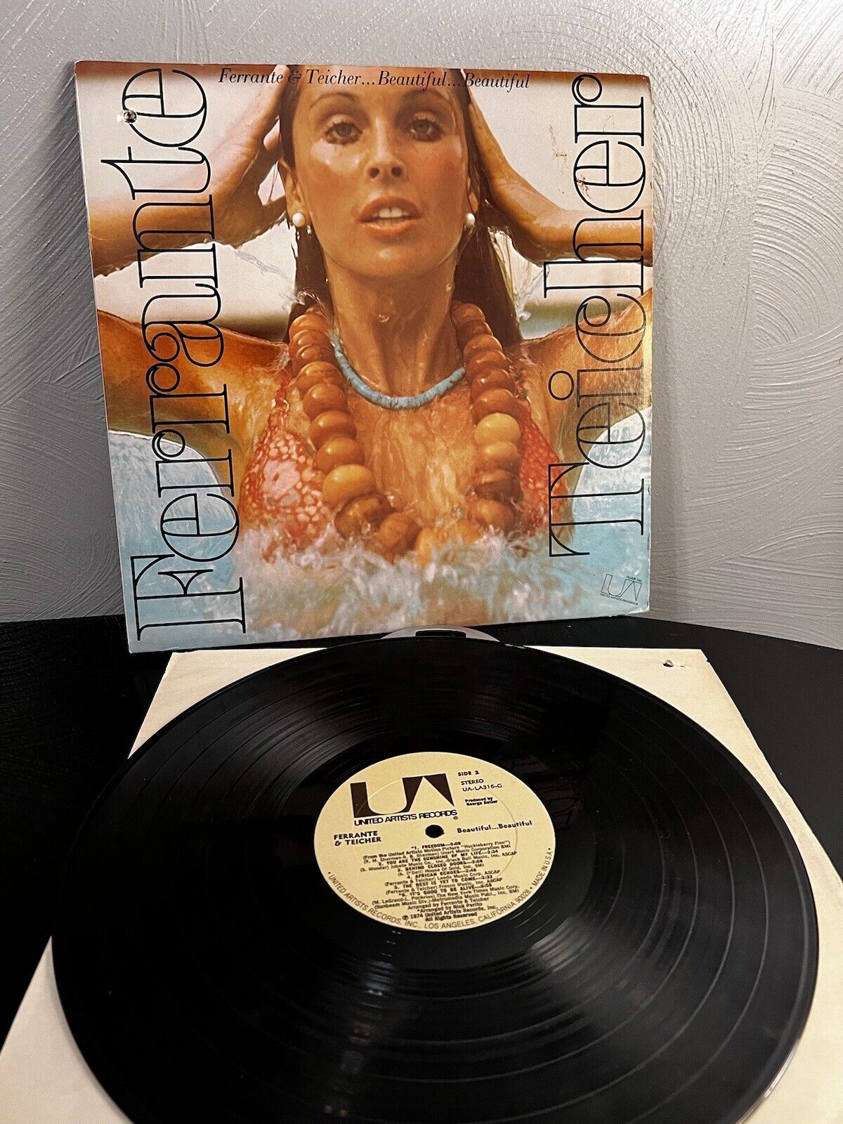 VINTAGE Ferante & Teicher “Beautiful...Beautiful” 1974 1st Press Vinyl LP -