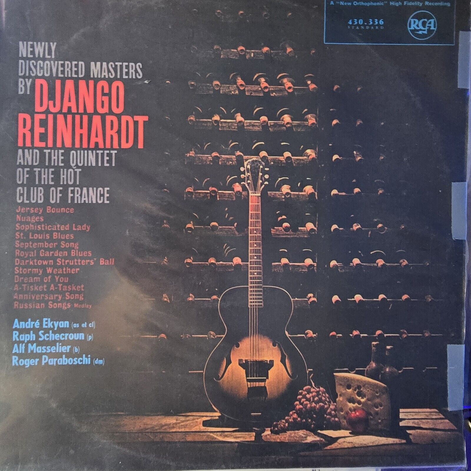 Django Reinhardt LP Newly Discovered Masters RCA Victor 1962 France Vinyl LP 