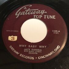 Jack Daniels - Why Baby Why / Clarence Cunningham - I'm Walkin' 45 - R&B picture