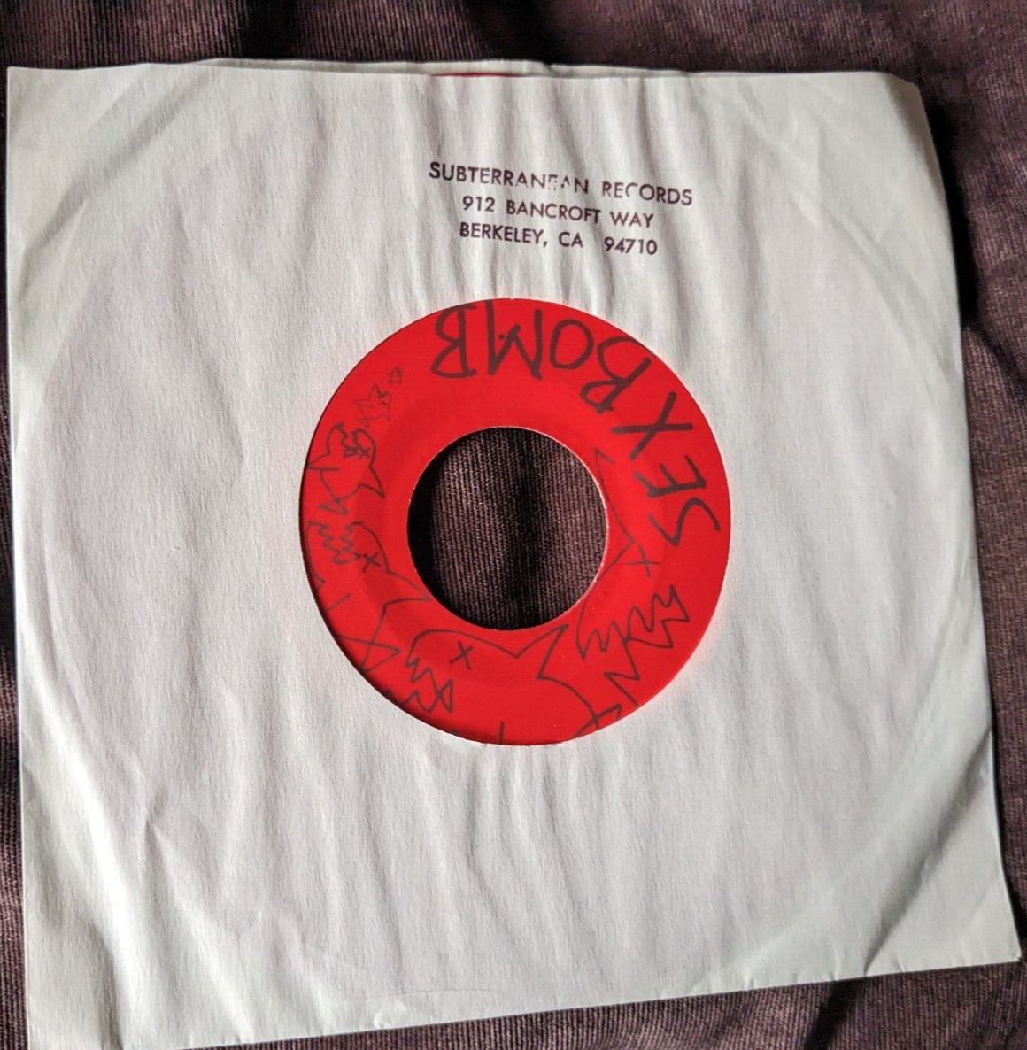 Flipper 45 RPM Sex Bomb/Brainwash Red Vinyl PUNK  Subterranean Records, Berkeley
