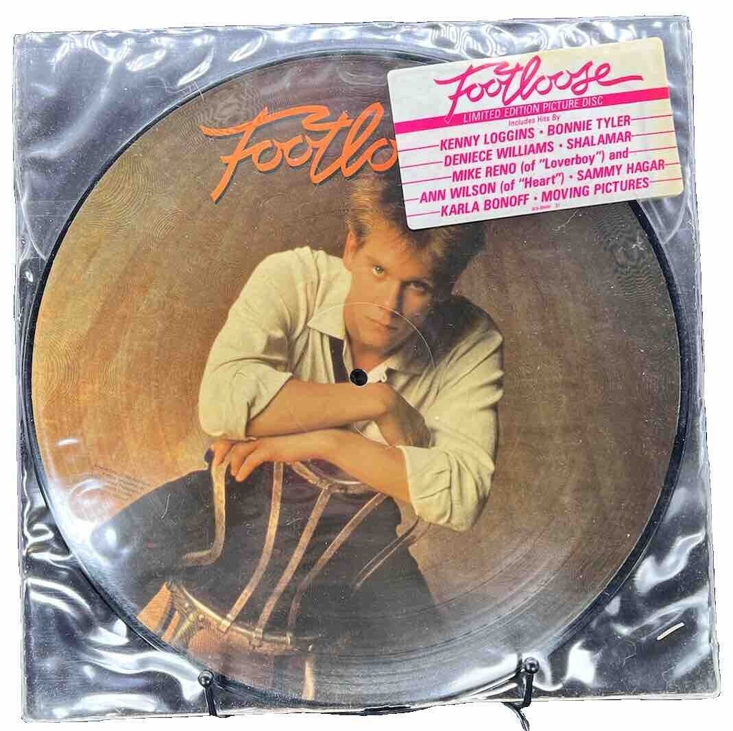Footloose OST Picture Disc Hype Sticker Columbia 39404 Vintage 1984 LP K Bacon