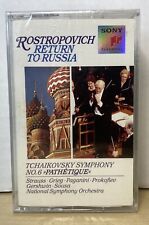 Tchaikovsky Symphony No 6 Rostropovich Return to Russia Sealed Cassette Sony NOS picture