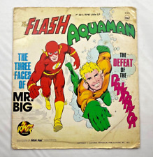 THE FLASH + AQUAMAN - Power Records / DC Comics - 1975 VINTAGE 7