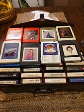 Lot Of 30 Vintage 8 Tracks With Storage Case, Tested. Country/Bluegrass. Willie picture
